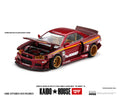 Kaido House Mini GT 1/64 Nissan Skyline GT-R R34 Tamiya Kaido House The Hornet V2 in M. Red Carbon