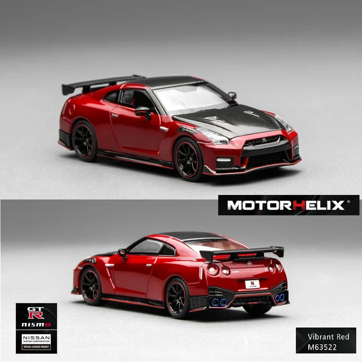 Motorhelix 1/64 Nissan GT-R NISMO (R35) Special Edition 2022 NISMO Vibrant Red M63522