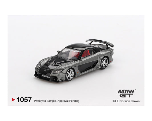 (Preorder) Mini GT 1:64 Mazda RX-7 VeilSide – Fortune Grey