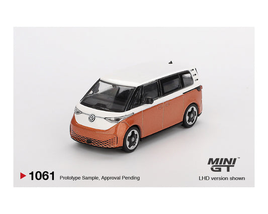 (Preorder) Mini GT 1:64 Volkswagen ID.Buzz – Candy White / Energetic Orange