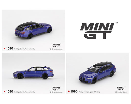 (Preorder) Mini GT 1:64 BMW M3 Competition Touring – Portimao Blue Metallic