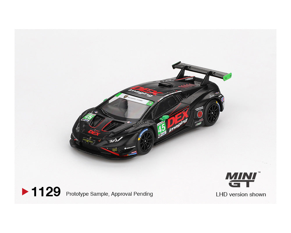 (Preorder) Mini GT 1:64 Lamborghini Huracán GT3 EVO2 #45 No.45 DEX Imaging 2024 IMSA Daytona 24 Hrs