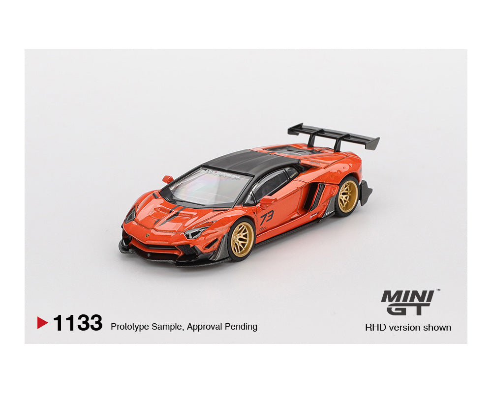 (Preorder) Mini GT 1:64 LB★WORKS Lamborghini Aventador – Orange – MDX 2025 Limited Edition