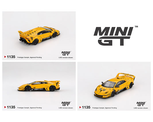 (Preorder) Mini GT 1:64 LB-Silhouette WORKS MURCIELAGO GT Evo – Yellow