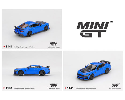 (Preorder) Mini GT 1:64 Ford Mustang Dark Horse 2024 – Grabber Blue