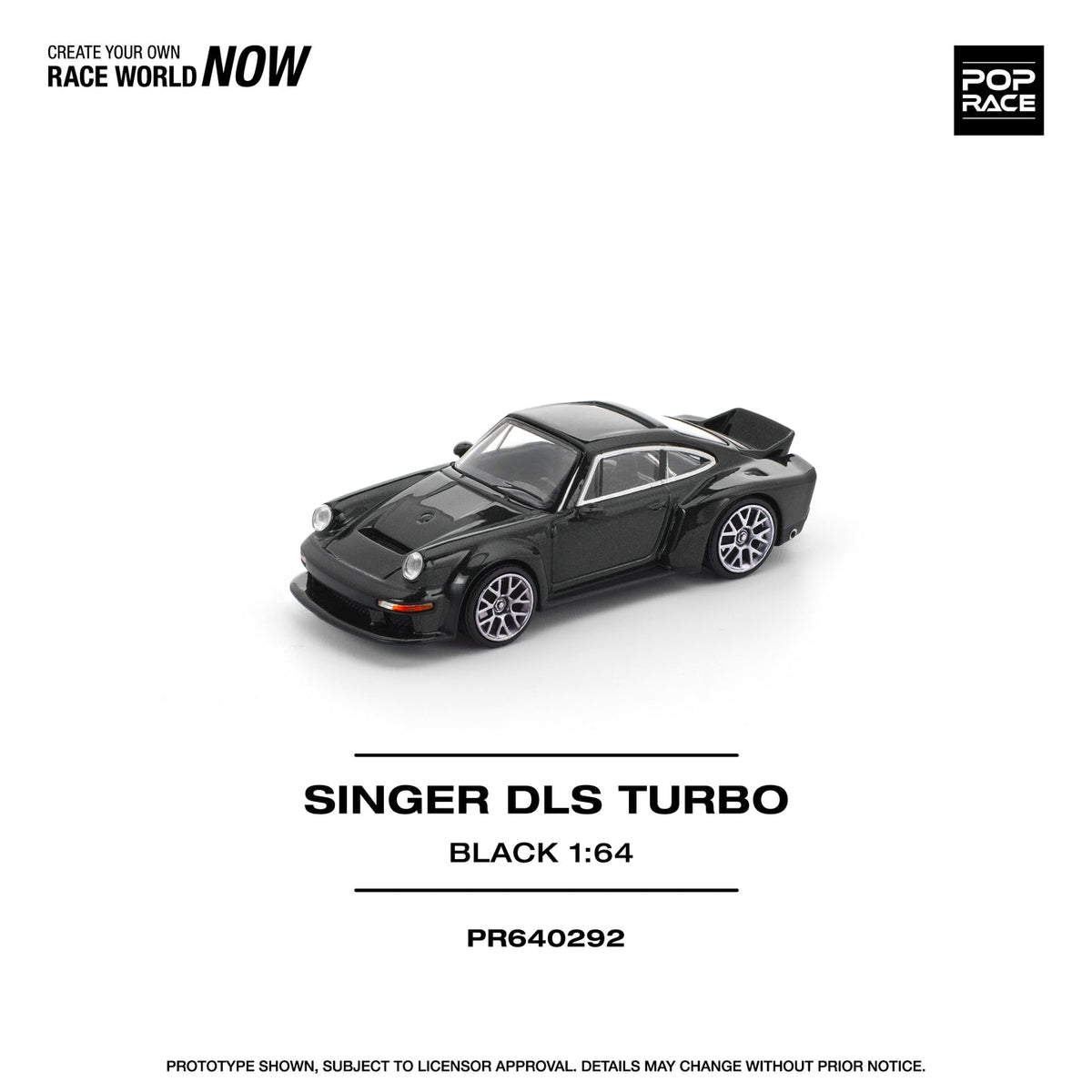 Poprace 1/64 Singer DLS Turbo Road model in black