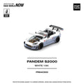 Pop Race 1/64 scale white Honda S2000 AP1 diecast model car