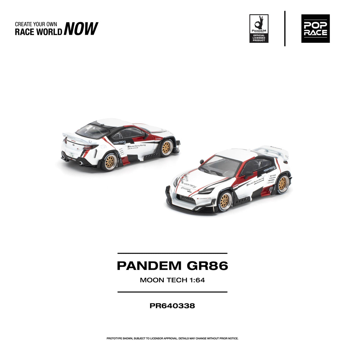 Poprace 1/64 scale Pandem GR 86 in Moontech livery