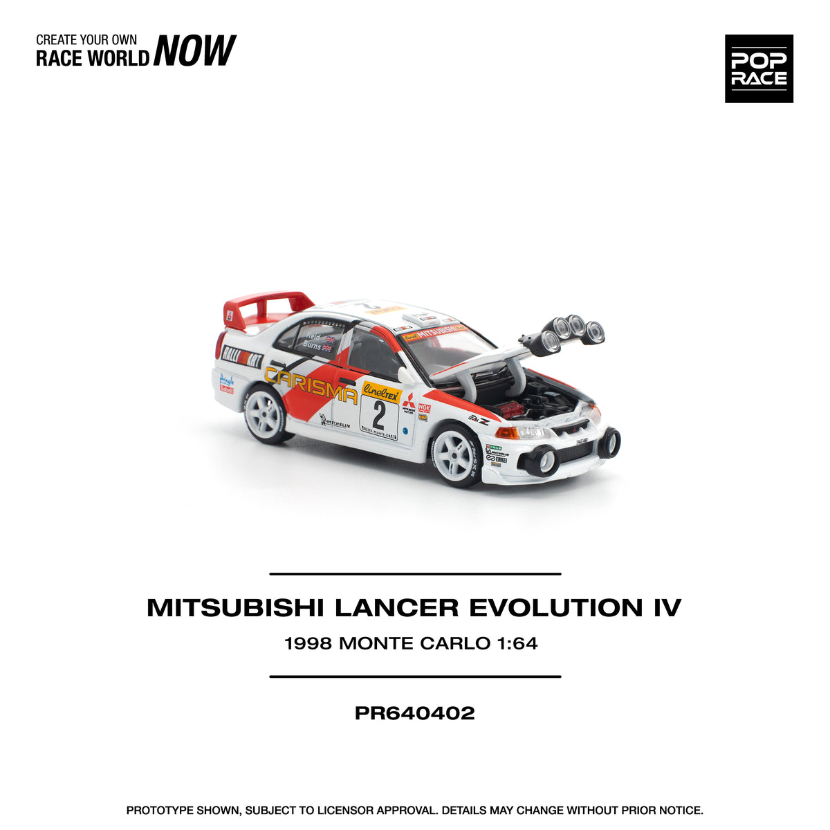 Poprace PR640402 Lancer Evo IV detailed side profile view