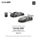 Poprace 1/64 Honda NSX GT3 EV022 in dark chrome finish