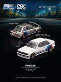 White Poprace 1/64 scale Pandem E30 diecast model car