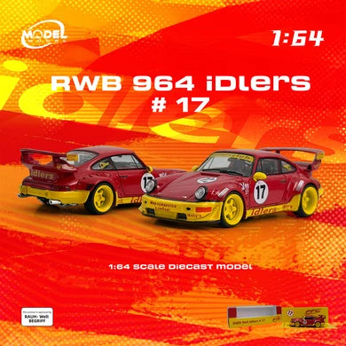 Modelmodel 1/64 RWB 964 Idlers #17 diecast model car