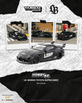 Black Tarmac Works 1/64 scale Toyota Supra A90 LB-Works model car
