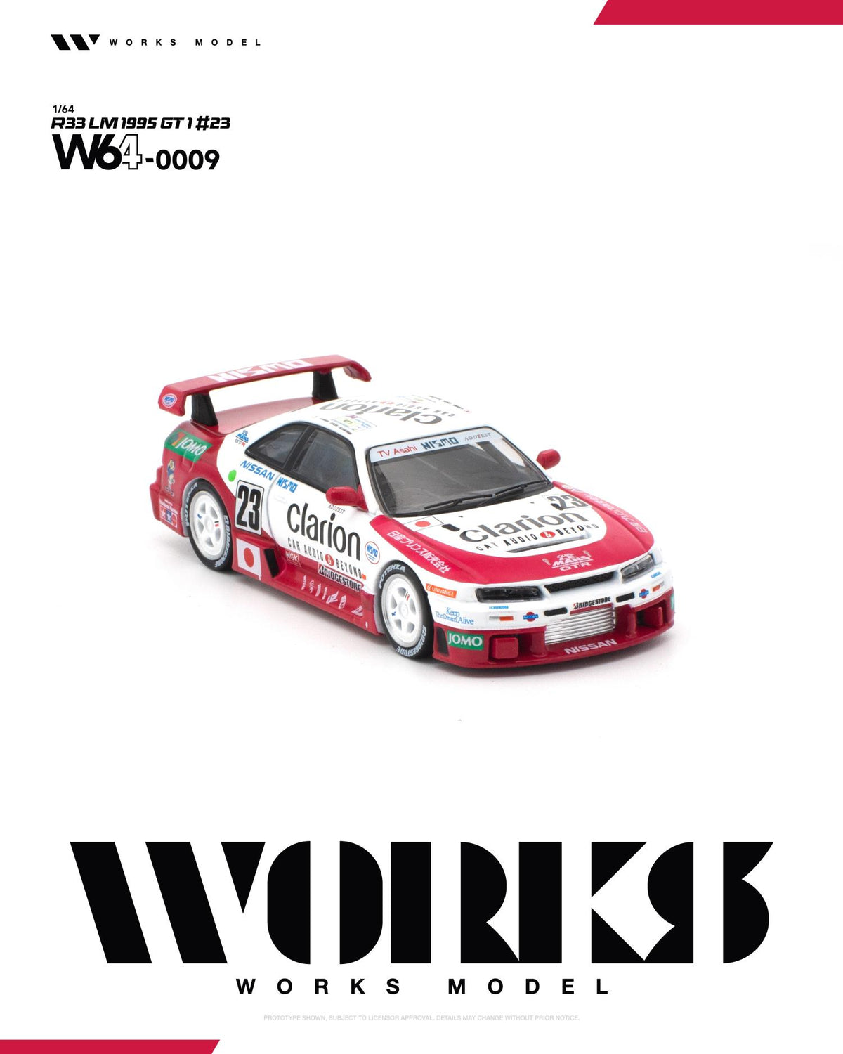 Nissan Skyline GT-R R33 LM 1995 GT1 race specification model