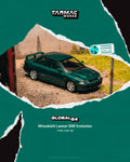 Tarmac Works 1/64 Mitsubishi Lancer GSR Evolution in Green Metallic
