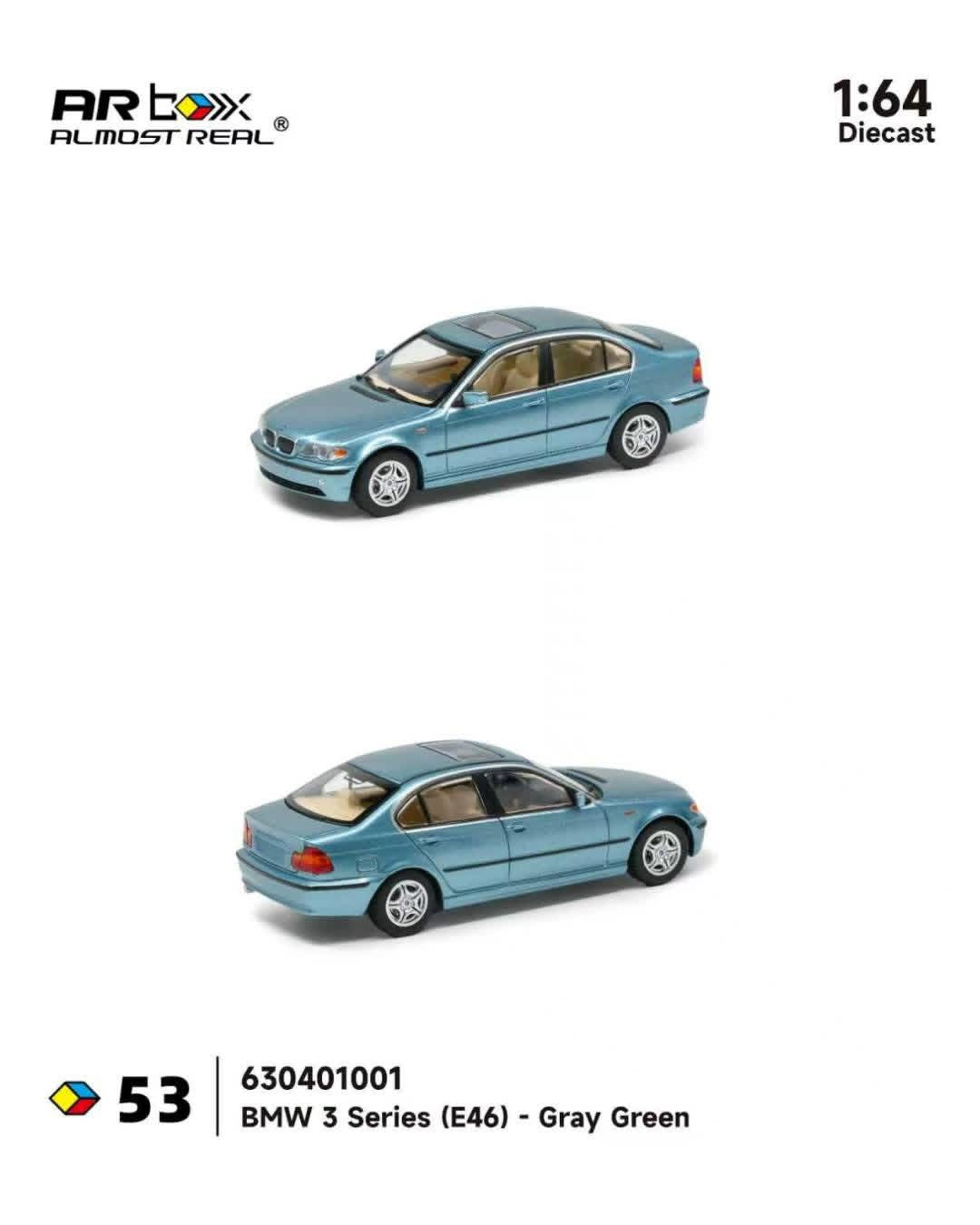 Almost Real 1/64 BMW 3 Series E46 in Gray Green