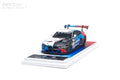 Almost Real 1/64 BMW M4 GT3 EVO presentation car in acrylic display case