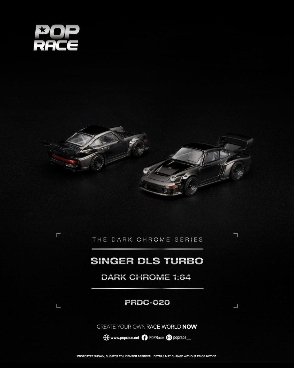 Pop Race 1/64 Singer DLS Turbo diecast model car
