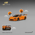 CM Model 1/64 McLaren 720S GT3X in Papaya Orange with acrylic display case