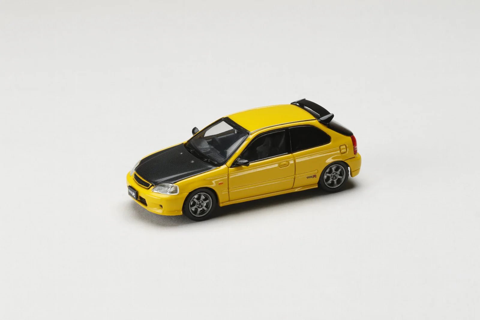 JDM64 by HOBBY JAPAN 1/64 Honda CIVIC TYPE R (EK9) JDM STYLE - Sunlight Yellow HJDM001 - 4 1:64 diecast model