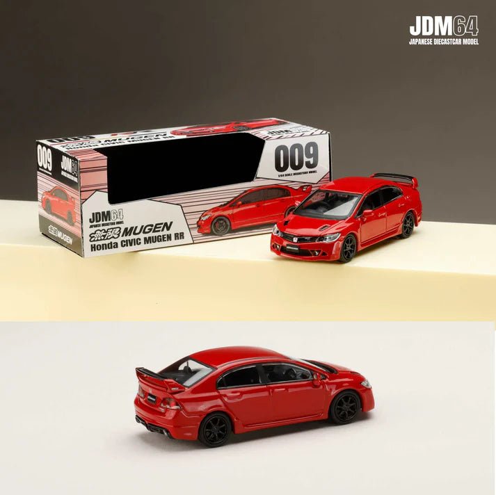 HOBBY JAPAN JDM64 1/64 Honda CIVIC MUGEN RR (FD2) Milano Red HJDM009-15 1:64 diecast model