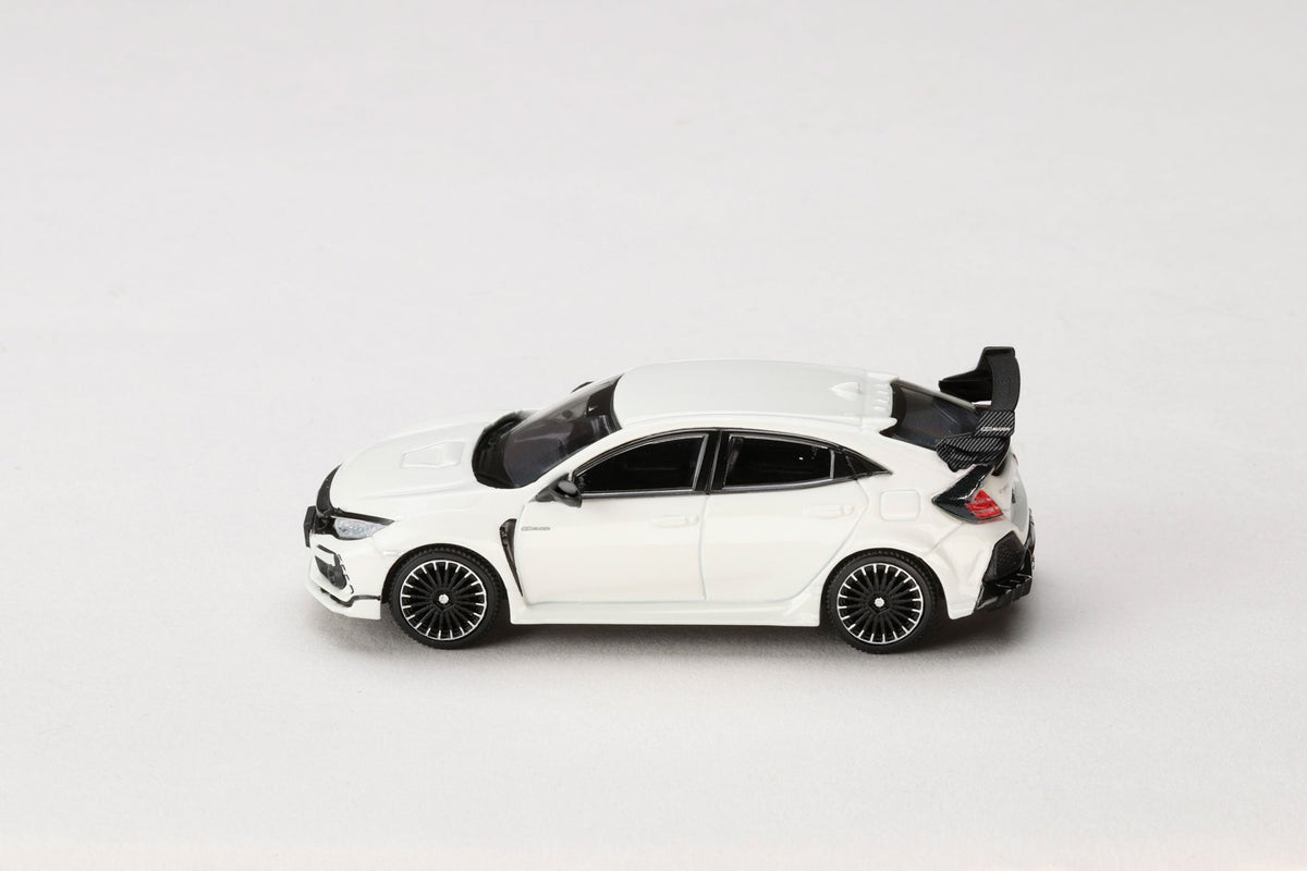 Championship White Mugen Civic Type R FK8 diecast model, side profile