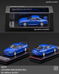 Ignition Model 1/64 scale Nismo 400R BCNR33 in blue with acrylic display case