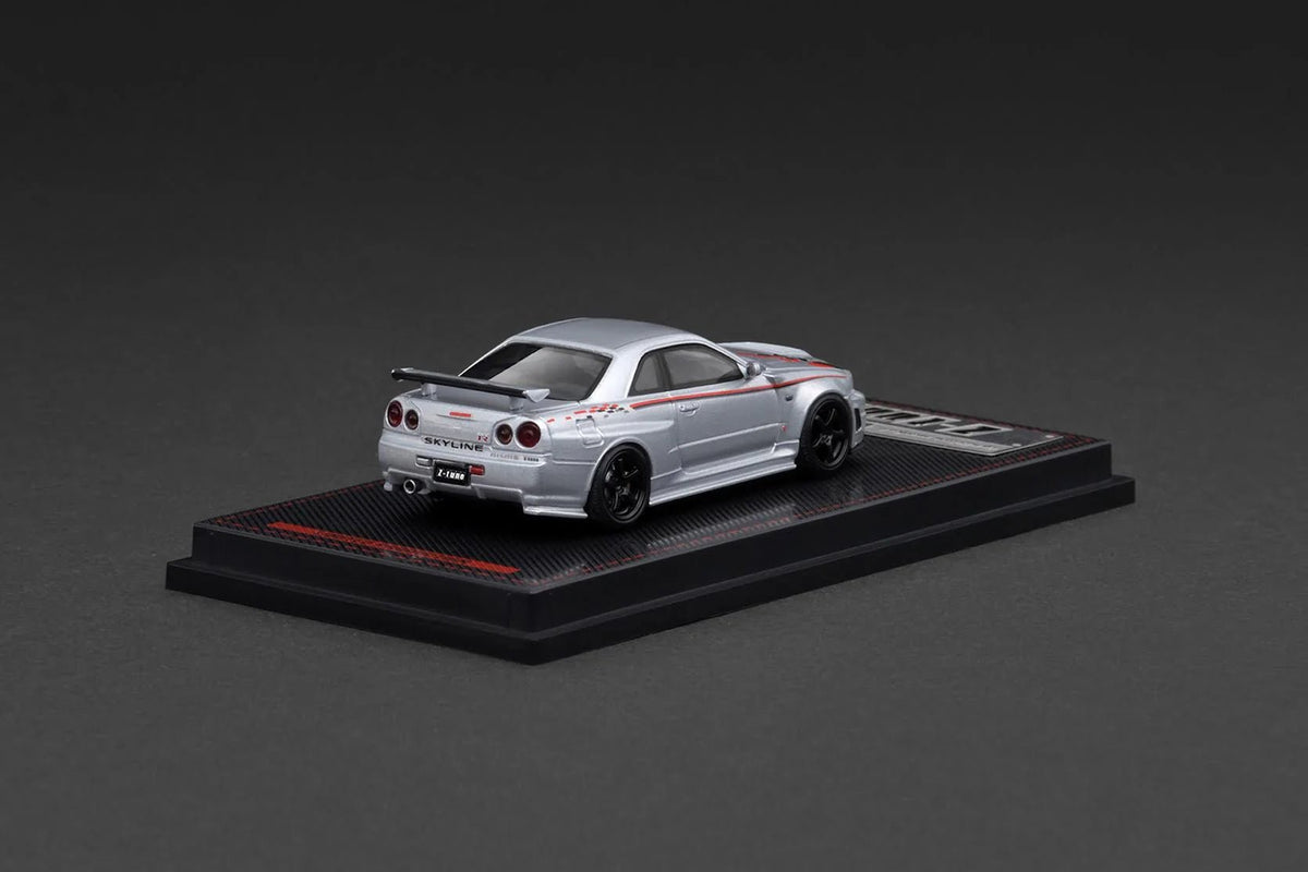 Silver Nismo Z-Tune R34 GT-R by Ignition Model from above