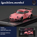 Ignition Model 1/64 RWB 993 Porsche in Matte Pink with acrylic display case