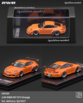 Ignition Model 1/64 RWB 997 GT3 in orange with acrylic display case