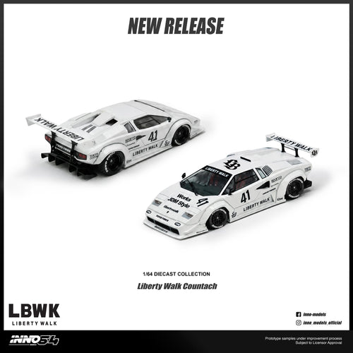 (PREORDER) INNO64 1/64 LIBERTY WALK COUNTACH IN64 - LBCOUNTACH - 01 1:64 diecast model