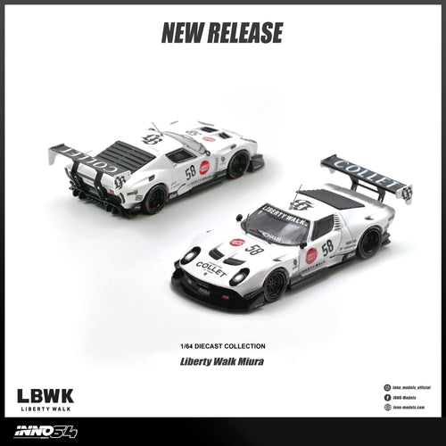 (PREORDER) INNO64 1/64 LB - Silhouette WORKS Miura GT IN64 - LBMIURA - 01 1:64 diecast model