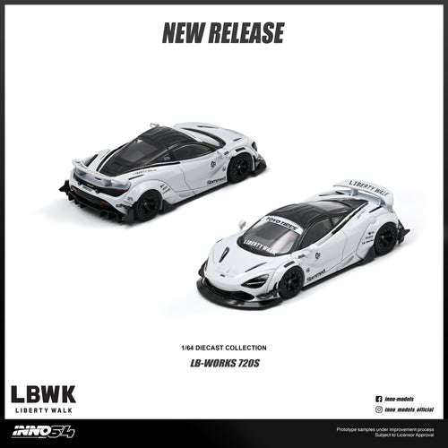 (PREORDER) INNO64 1/64 LIBERTY WALK 720S IN64-LBWK720S-01 1:64 diecast model