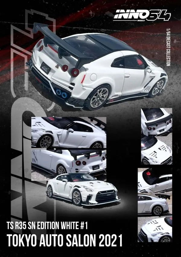 INNO64 1/64 NISSAN GT-R (R35) "TOP SECRET" Tokyo Auto Salon 2021 IN64-R35TS-TAS2021 1:64 diecast model