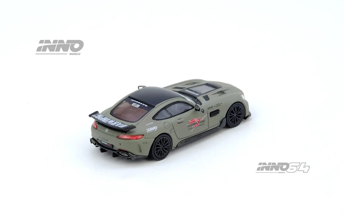 Darwin Pro AMG GT in silver with black accents, 1/64 Inno64