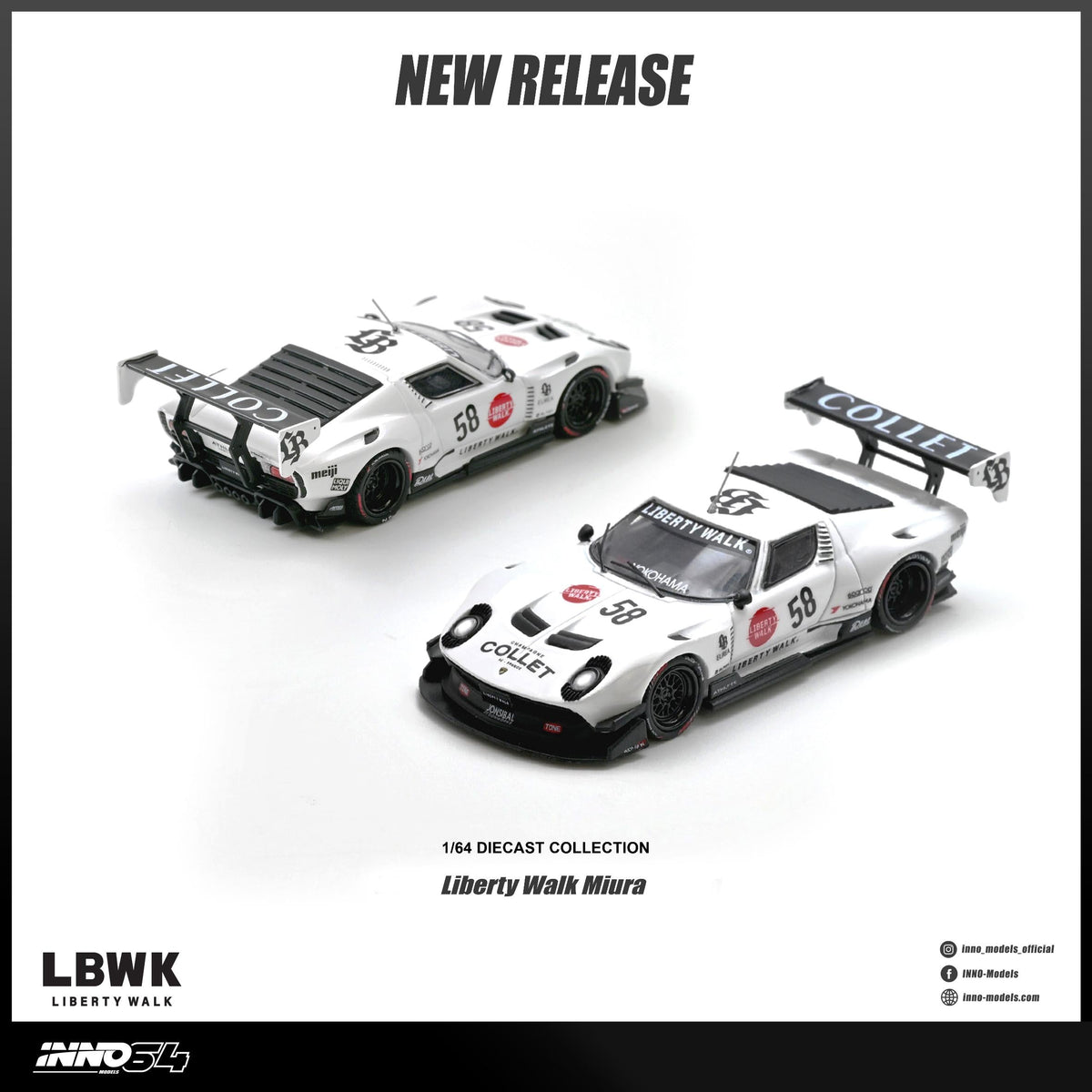 Inno64 LB-Silhouette Works Miura GT 1/64 scale diecast model car