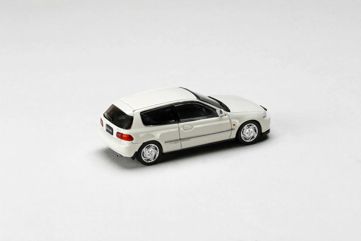 Frost White Honda Civic SIR-II EG6 diecast model, 1/64 scale