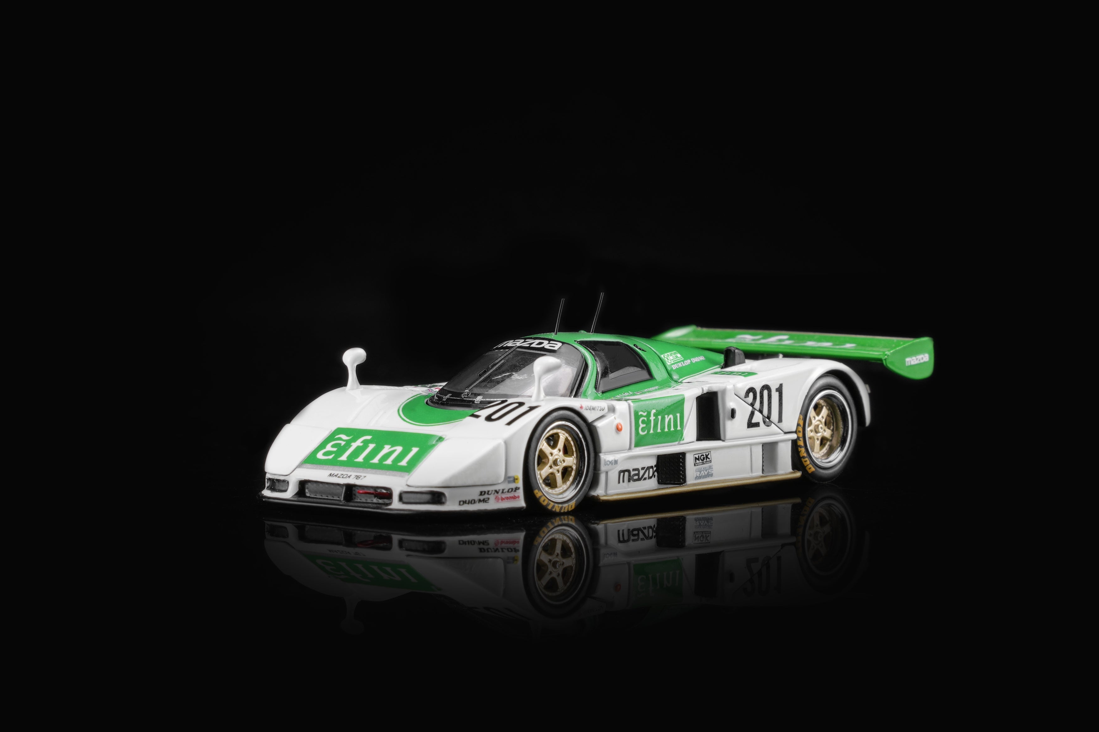 (PREORDER) MOTORHELIX 1/64 MAZDA 787B 201 GREEN/WHITE M60112 1:64 diecast model
