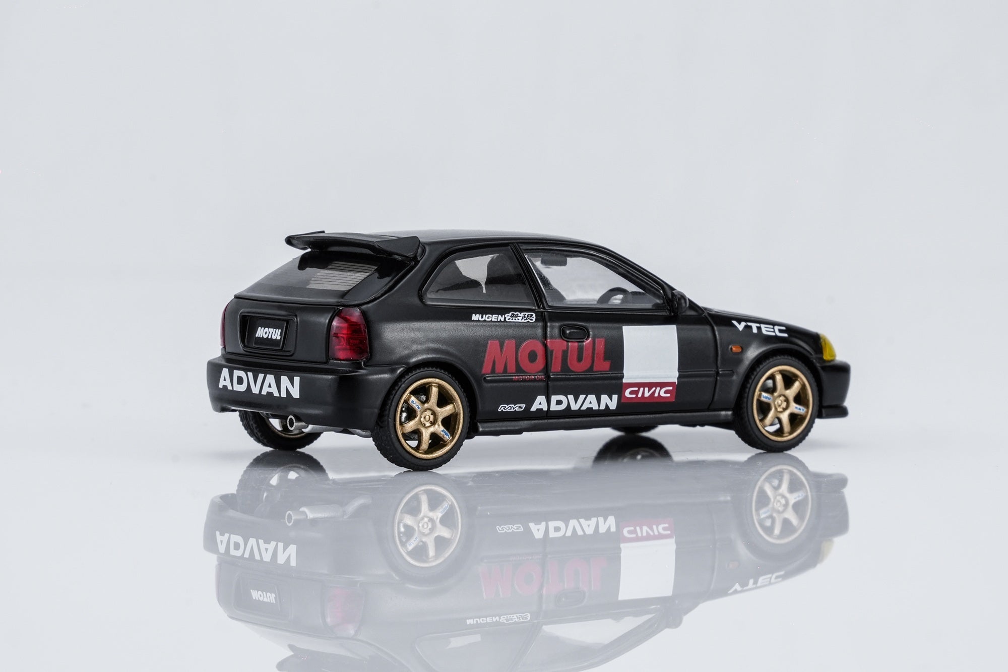 MOTORHELIX 1/64 Honda Civic TYPE R (EK9) Customized Motul Livery M65018 1:64 diecast model