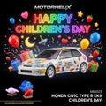 MOTORHELIX 1/64 Honda Civic TYPE R (EK9) Children‘s Day Limited Edition M65023 1:64 diecast model