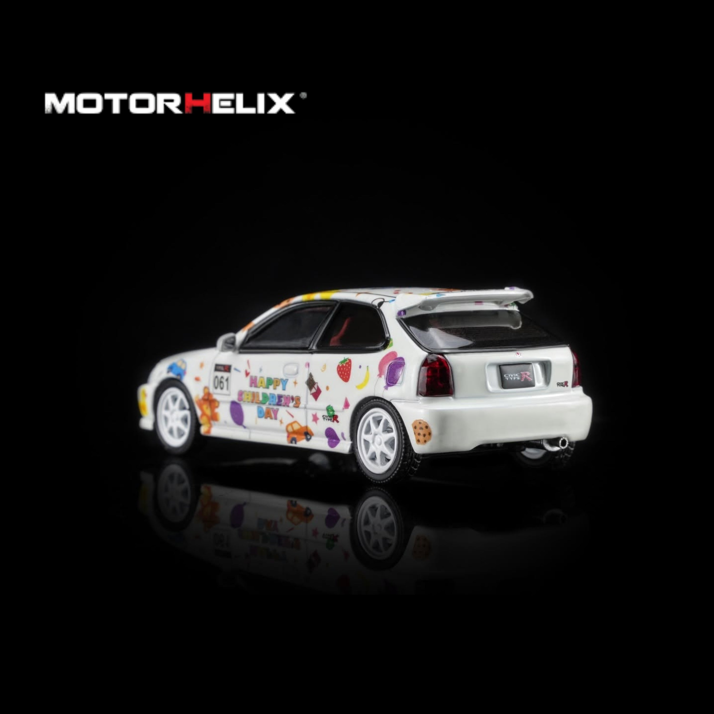 MOTORHELIX 1/64 Honda Civic TYPE R (EK9) Children‘s Day Limited Edition M65023 1:64 diecast model