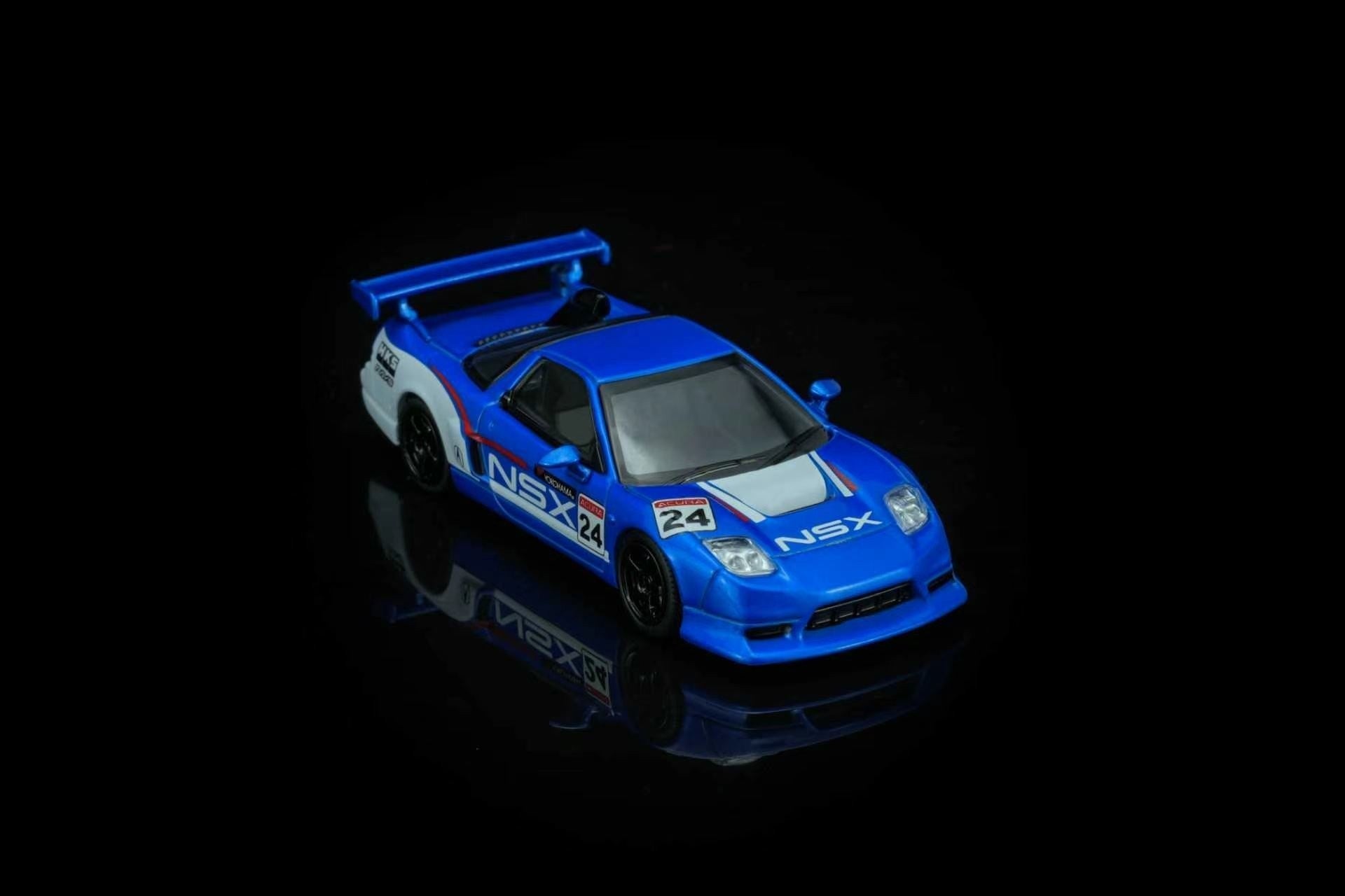 (PREORDER) MOTORHELIX 1/64 Honda NSX - R Custom GT Look Blue & White Racing Livery M65522 1:64 diecast model
