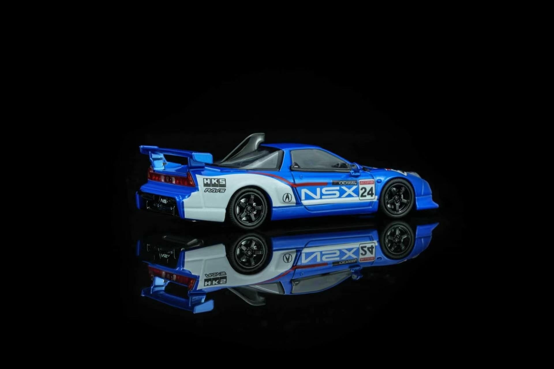 (PREORDER) MOTORHELIX 1/64 Honda NSX - R Custom GT Look Blue & White Racing Livery M65522 1:64 diecast model