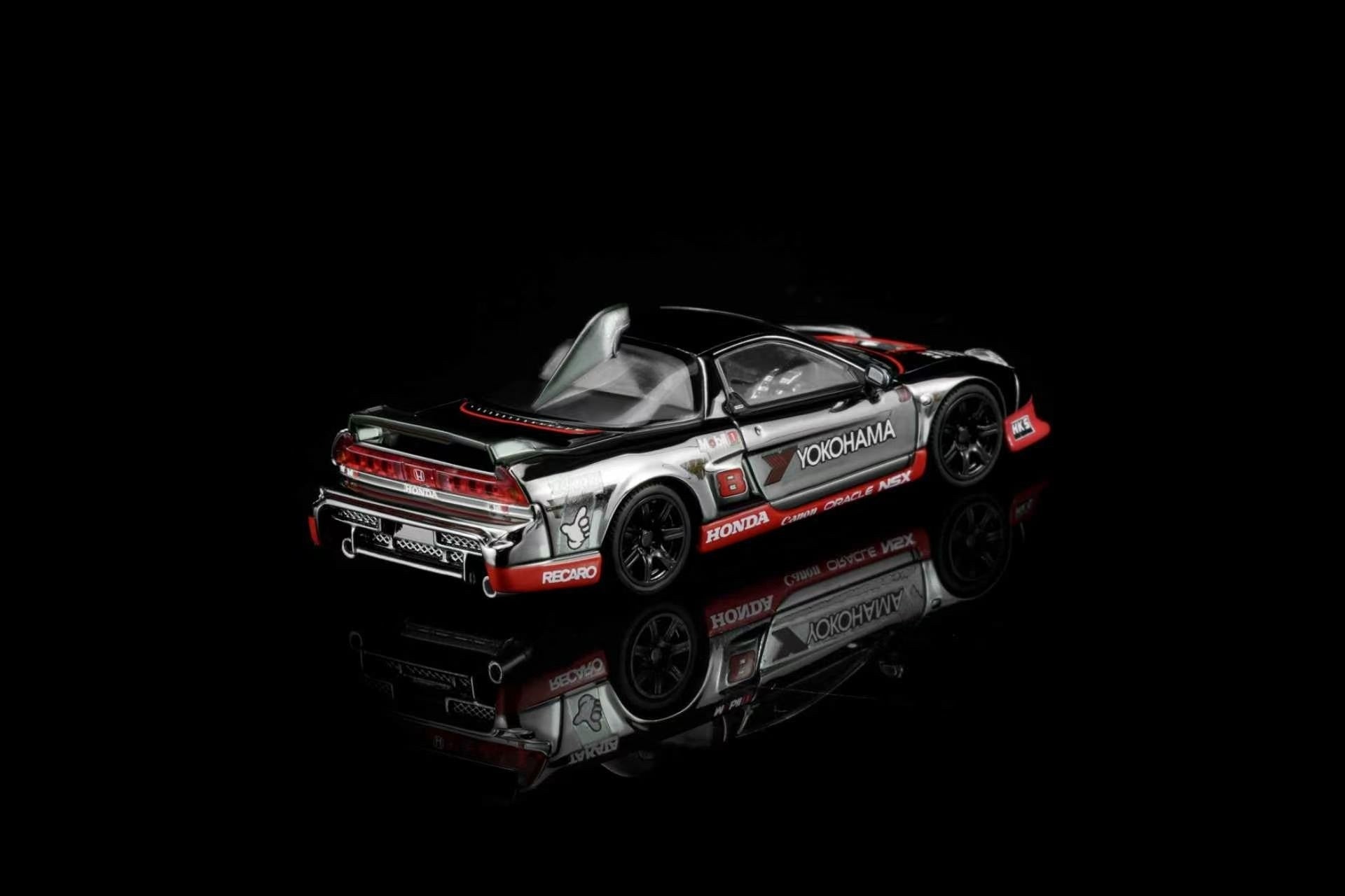 (PREORDER) MOTORHELIX 1/64 Honda NSX - R Custom GT Look Customized Electroplating Gun Gray M65535 1:64 diecast model