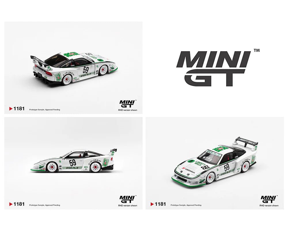 (Preorder) Mini GT 1:64 Nissan LB - Silhouette 180SX – White MGT01181 - BL 1:64 diecast model