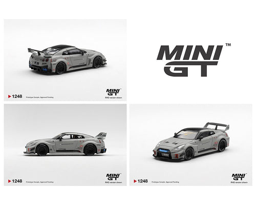 (Preorder) Mini GT 1:64 NISSAN LB - Silhouette WORKS GT 35GT - RR Ver.1 – Matt Grey – Limited Edition MGT01248 - BL 1:64 diecast model