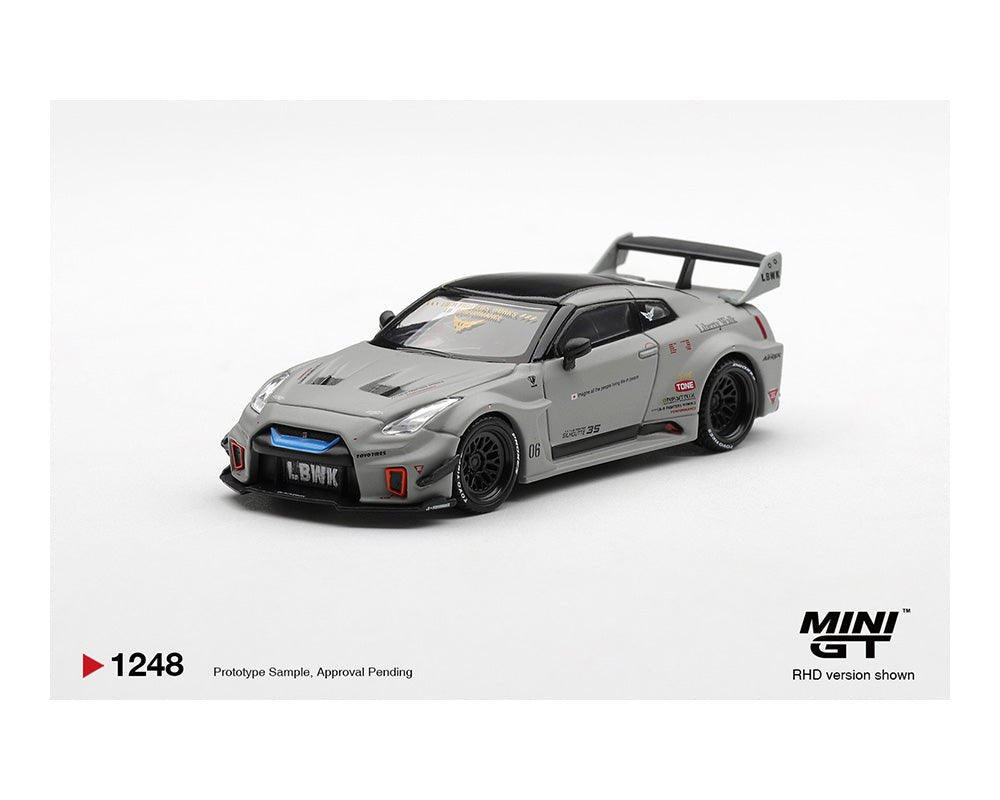 (Preorder) Mini GT 1:64 NISSAN LB - Silhouette WORKS GT 35GT - RR Ver.1 – Matt Grey – Limited Edition MGT01248 - BL 1:64 diecast model