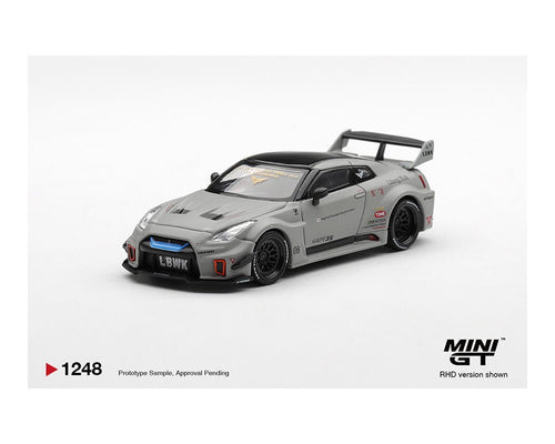 (Preorder) Mini GT 1:64 NISSAN LB - Silhouette WORKS GT 35GT - RR Ver.1 – Matt Grey – Limited Edition MGT01248 - BL 1:64 diecast model