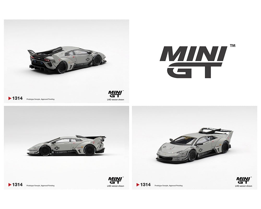 (PREORDER) Mini GT 1:64 Lamborghini LB-Silhouette WORKS MURCIELAGO GT Evo Fighter – Grey – Limited Edition MGT01314-BL 1:64 diecast model