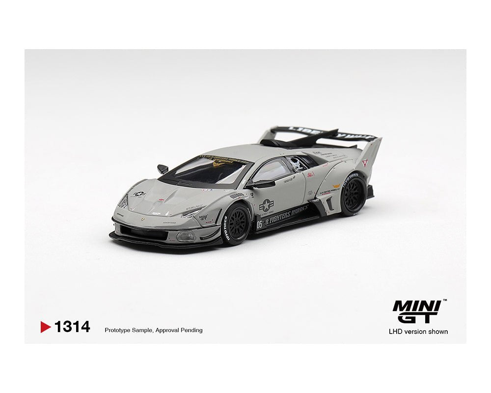(PREORDER) Mini GT 1:64 Lamborghini LB-Silhouette WORKS MURCIELAGO GT Evo Fighter – Grey – Limited Edition MGT01314-BL 1:64 diecast model